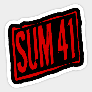 red sum 41 vintage Sticker